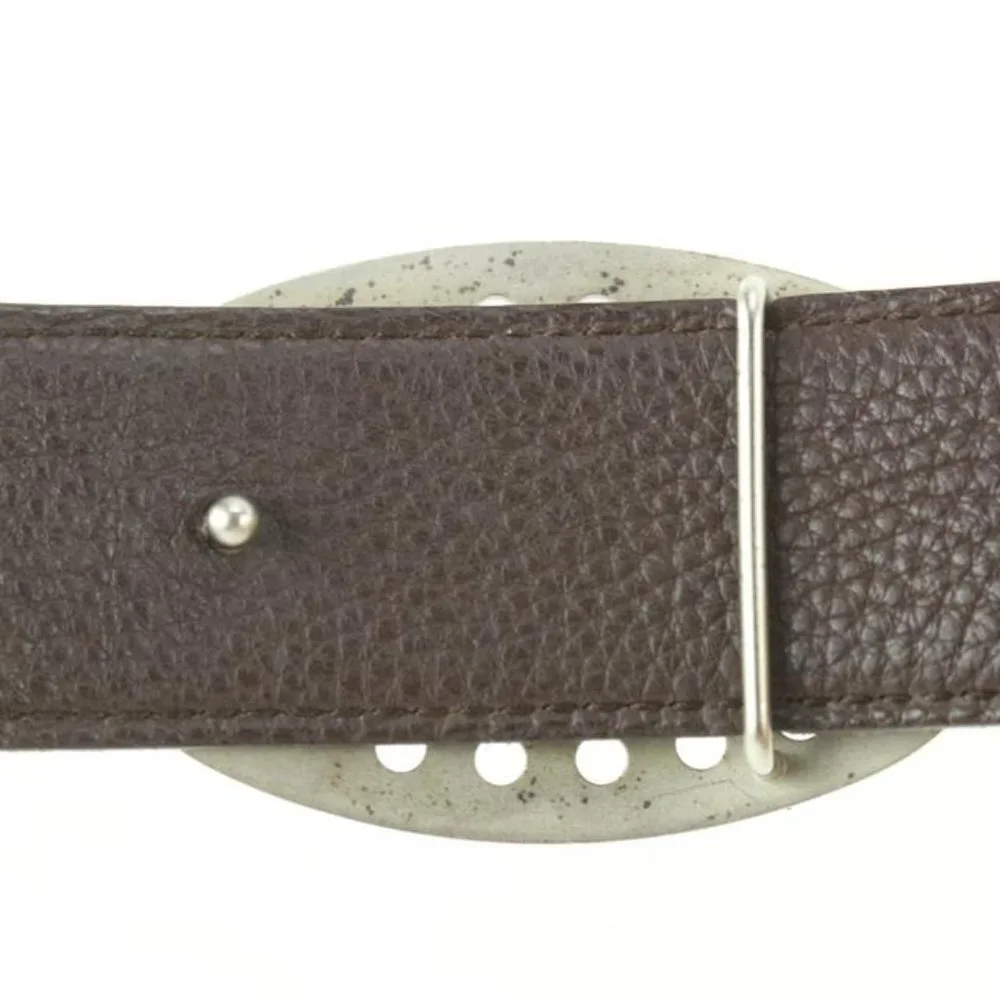 Hermès Black Reversible H Logo Belt Kit Silver 57h816s